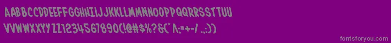 フォントInhouseeditionleft – 紫の背景に灰色の文字