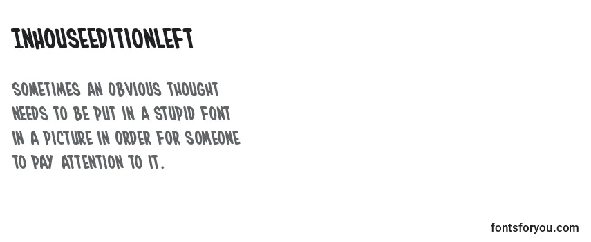 Review of the Inhouseeditionleft Font