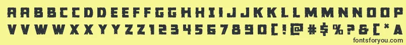 Colossustitle Font – Black Fonts on Yellow Background