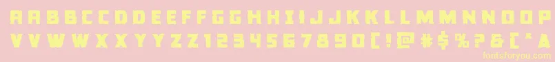 Colossustitle Font – Yellow Fonts on Pink Background