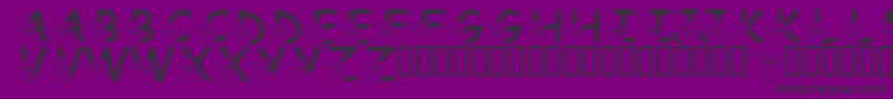 LmsSaintNick Font – Black Fonts on Purple Background