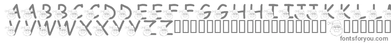 LmsSaintNick Font – Gray Fonts on White Background