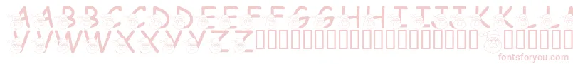 Шрифт LmsSaintNick – розовые шрифты