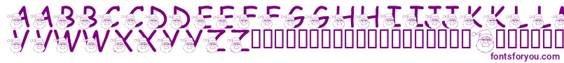 LmsSaintNick Font – Purple Fonts on White Background