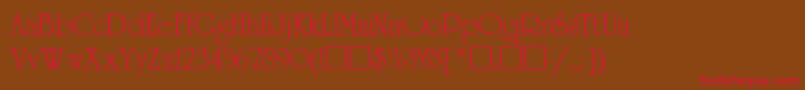 UnicornUkrainian Font – Red Fonts on Brown Background