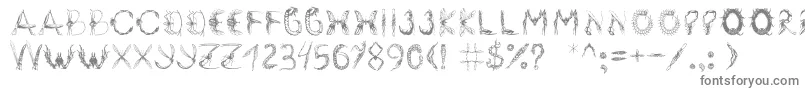 Insektofobiya Font – Gray Fonts on White Background