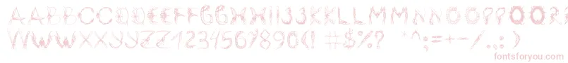 Insektofobiya Font – Pink Fonts on White Background