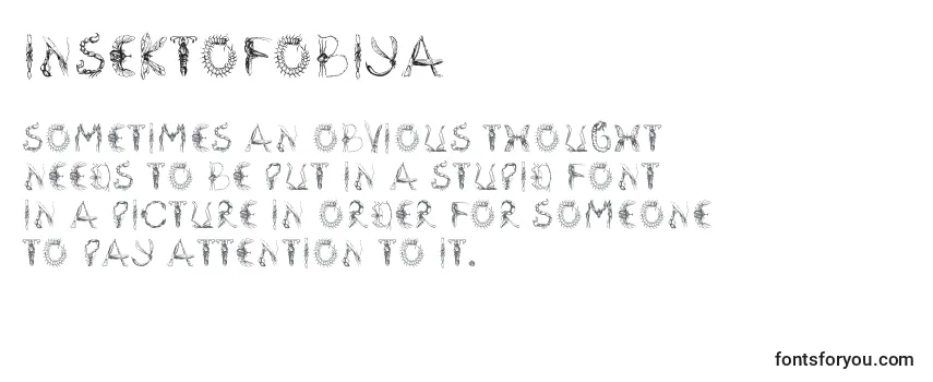 Schriftart Insektofobiya