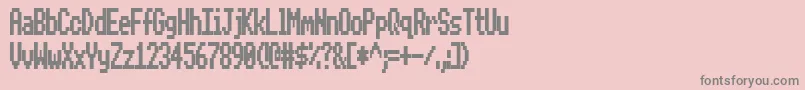 fuente BeebModeZero – Fuentes Grises Sobre Fondo Rosa