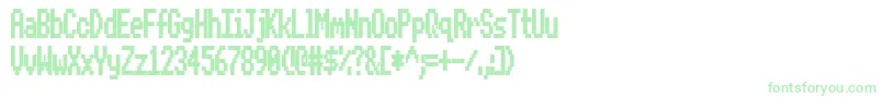 BeebModeZero Font – Green Fonts on White Background