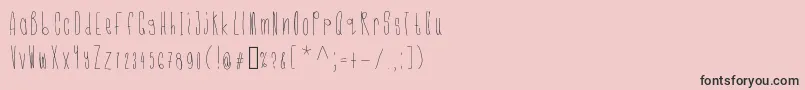 Cmonkeelight Font – Black Fonts on Pink Background