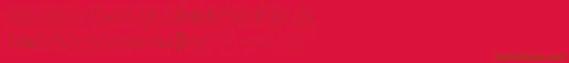 Cmonkeelight Font – Brown Fonts on Red Background