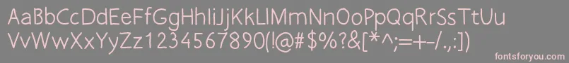 Freefontpro Font – Pink Fonts on Gray Background
