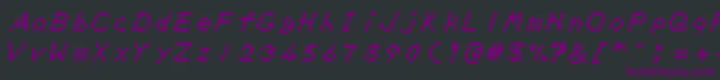 ZeldaDxTtBrk Font – Purple Fonts on Black Background