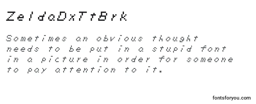 Review of the ZeldaDxTtBrk Font