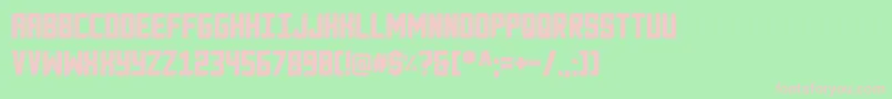 フォントAnvyl – 緑の背景にピンクのフォント