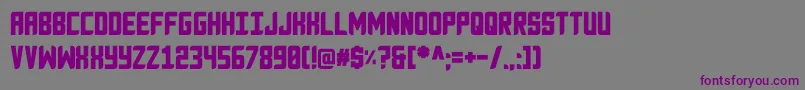 Шрифт Anvyl – фиолетовые шрифты на сером фоне