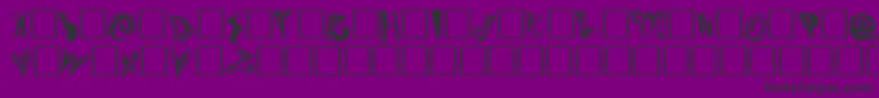 SlumgullionPlain Font – Black Fonts on Purple Background