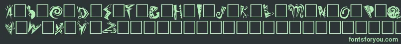 SlumgullionPlain Font – Green Fonts on Black Background
