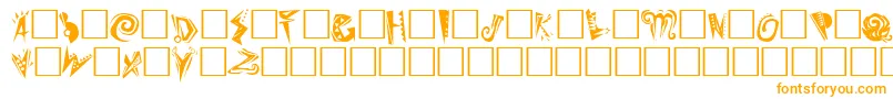 SlumgullionPlain Font – Orange Fonts on White Background