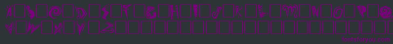 Шрифт SlumgullionPlain – фиолетовые шрифты на чёрном фоне