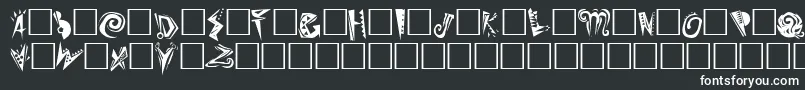 SlumgullionPlain Font – White Fonts on Black Background