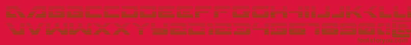Wildcard31grad Font – Brown Fonts on Red Background