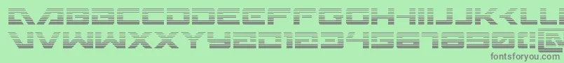 Wildcard31grad Font – Gray Fonts on Green Background