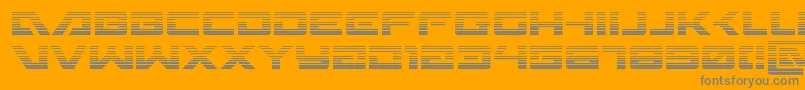 Wildcard31grad Font – Gray Fonts on Orange Background