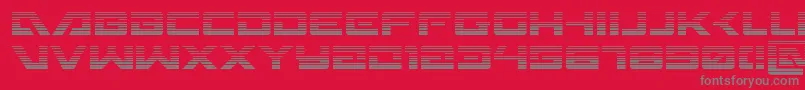 フォントWildcard31grad – 赤い背景に灰色の文字