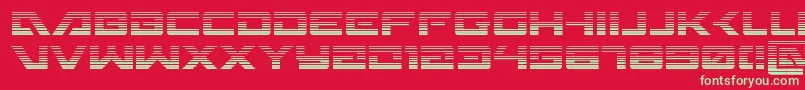 フォントWildcard31grad – 赤い背景に緑の文字