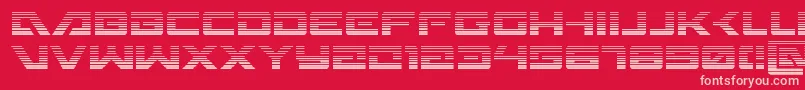 Wildcard31grad-Schriftart – Rosa Schriften auf rotem Hintergrund