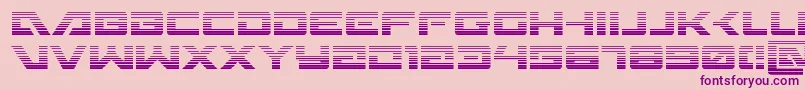 Wildcard31grad Font – Purple Fonts on Pink Background