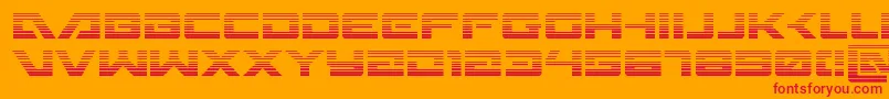 フォントWildcard31grad – オレンジの背景に赤い文字