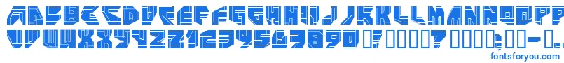 フォントNeoP – 白い背景に青い文字