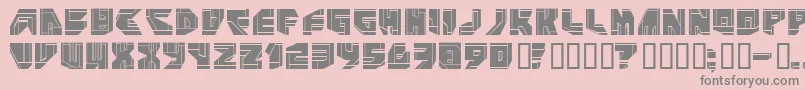 フォントNeoP – ピンクの背景に灰色の文字