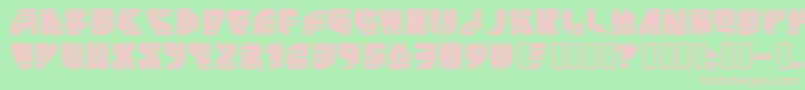 NeoP Font – Pink Fonts on Green Background