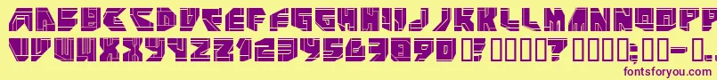 NeoP Font – Purple Fonts on Yellow Background