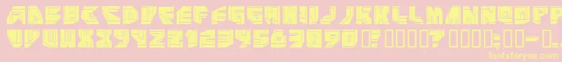 NeoP Font – Yellow Fonts on Pink Background