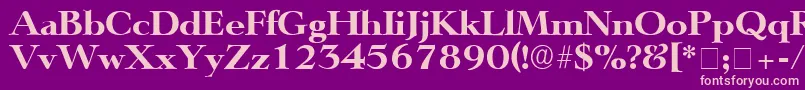 En savoir plus sur la police TeronoDisplaySsi Police TeronoDisplaySsi – polices roses sur fond violet