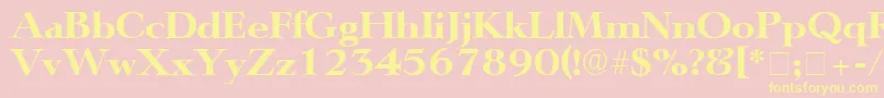 More about TeronoDisplaySsi Font TeronoDisplaySsi Font – Yellow Fonts on Pink Background