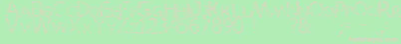 Karora Font – Pink Fonts on Green Background