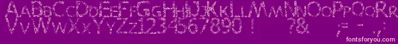 Weitere Informationen zur Karora-Schriftart Karora-Schriftart – Rosa Schriften auf violettem Hintergrund