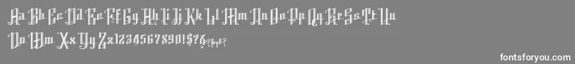 K22AngularText Font – White Fonts on Gray Background