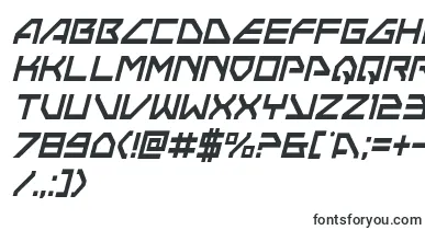  Neonavycondital font
