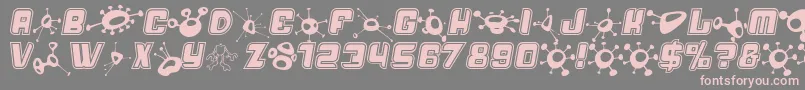 Alienmushrooms Font – Pink Fonts on Gray Background