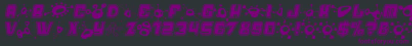 Alienmushrooms Font – Purple Fonts on Black Background