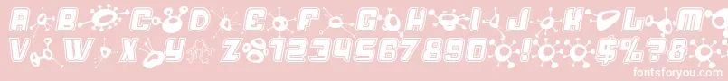 Alienmushrooms Font – White Fonts on Pink Background