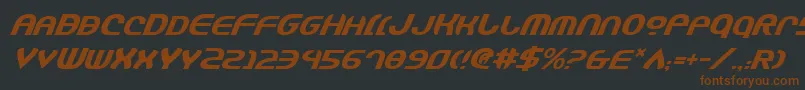Jannshv2i Font – Brown Fonts on Black Background