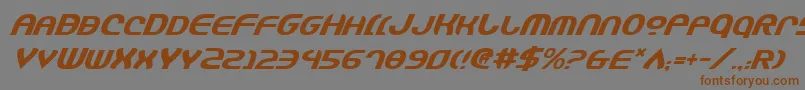 Jannshv2i Font – Brown Fonts on Gray Background